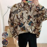 柄シャツ チェーンベルト柄 長袖 | Decorative | 詳細画像1