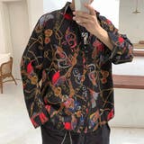 柄シャツ チェーンベルト柄 長袖 | Decorative | 詳細画像9