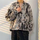 柄シャツ タイダイ柄 グレー | Decorative  | 詳細画像3 