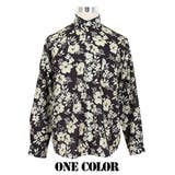 柄シャツ フラワー柄 ブラック×ベージュ | Decorative  | 詳細画像11 
