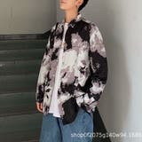 柄シャツ タイダイ柄 灰紫 | Decorative  | 詳細画像5 
