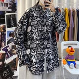 柄シャツ グラフィティプリント 長袖シャツ | Decorative  | 詳細画像4 
