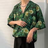 柄シャツ ボタニカル柄 オープンカラー | Decorative  | 詳細画像5 