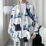 柄シャツ シャーク柄 サメ柄 | Decorative  | 詳細画像1 