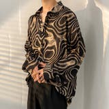 柄シャツ マーブル柄 長袖シャツ | Decorative  | 詳細画像2 
