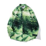 柄シャツ グリーン 緑 | Decorative  | 詳細画像1 