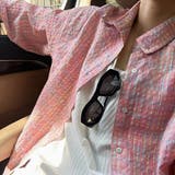 柄シャツ ピンク チェック柄 | Decorative | 詳細画像5