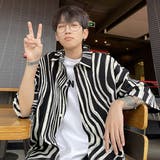 柄シャツ ランダム ストライプ | Decorative  | 詳細画像1 