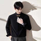 黒シャツ ワンポイント チャイナ風 | Decorative  | 詳細画像1 