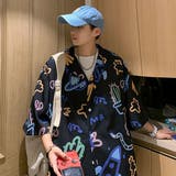 柄シャツ グラフィティ柄 宇宙柄 | Decorative | 詳細画像2