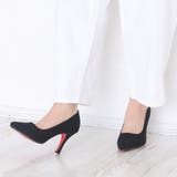ブラックドークレ | 8.0cmヒール☆ポインテッドトゥ レッドソール パンプス | DEMETER