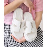【25年春夏新作】軽量厚底 フロントジップ スライドサンダル | DEMETER | 詳細画像16
