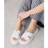 【25年春夏新作】軽量厚底 フロントジップ スライドサンダル | DEMETER | 詳細画像17