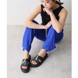 【25年春夏新作】軽量厚底 フロントジップ スライドサンダル | DEMETER | 詳細画像5