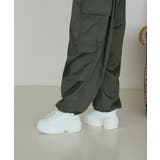 【25年春夏再販】軽量厚底 ボリュームソール ワンカラー ダッドスニーカー | DEMETER | 詳細画像30 