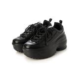 【25年春夏再販】軽量厚底 ボリュームソール ワンカラー ダッドスニーカー | DEMETER | 詳細画像38 