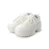 【25年春夏再販】軽量厚底 ボリュームソール ワンカラー ダッドスニーカー | DEMETER | 詳細画像39 