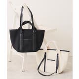 【26年春夏新作】2WAY 配色 キャンバストート | DEMETER | 詳細画像2 