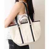 ホワイト | 【26年春夏新作】2WAY 配色 キャンバストート | DEMETER