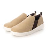 ベージュ | 軽量☆サイドゴア スリッポンスニーカー コーデュロイ | DEMETER