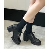 ブラックスムース(ステッチ2134) | 選べる2デザイン 厚底 タンクソール | DEMETER