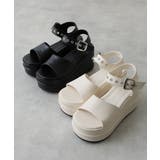 【25年春夏新作】厚底 ラインソール バックル ストラップサンダル | DEMETER | 詳細画像2 