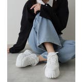 【25年春夏新作】厚底 凹凸ソール メッシュ ワンカラー スニーカー | DEMETER | 詳細画像26 