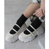 アイボリー | 軽量厚底 プラットフォーム スニーカーライク | DEMETER