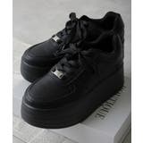 【25年春夏再販】軽量厚底 プラットフォーム レースアップ コートスニーカー | DEMETER | 詳細画像32 