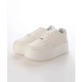 【25年春夏再販】軽量厚底 プラットフォーム レースアップ コートスニーカー | DEMETER | 詳細画像53 