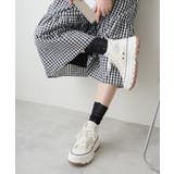 【25年春夏新作】厚底 ボリュームソール レースアップ ハイカットスニーカー | DEMETER | 詳細画像11