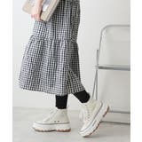 【25年春夏新作】厚底 ボリュームソール レースアップ ハイカットスニーカー | DEMETER | 詳細画像13