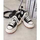 【25年春夏新作】厚底 ボリュームソール レースアップ ハイカットスニーカー | DEMETER | 詳細画像3