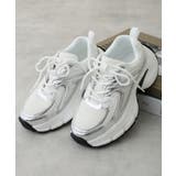 【25年春夏新作】軽量 厚底 ボリューム デザインソール ダッドスニーカー | DEMETER | 詳細画像16