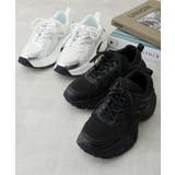 【25年春夏新作】軽量 厚底 ボリューム デザインソール ダッドスニーカー | DEMETER | 詳細画像2