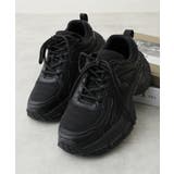 【25年春夏新作】軽量 厚底 ボリューム デザインソール ダッドスニーカー | DEMETER | 詳細画像3