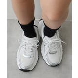 【25年春夏新作】軽量 厚底 ボリューム デザインソール ダッドスニーカー | DEMETER | 詳細画像32