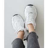 【25年春夏新作】軽量 厚底 ボリューム デザインソール ダッドスニーカー | DEMETER | 詳細画像37