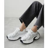 【25年春夏新作】軽量 厚底 ボリューム デザインソール ダッドスニーカー | DEMETER | 詳細画像38