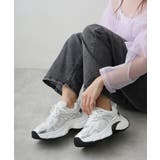 【25年春夏新作】軽量 厚底 ボリューム デザインソール ダッドスニーカー | DEMETER | 詳細画像39