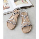 【25年春夏新作】フラワーモチーフ ビジュー リゾートサンダル | DEMETER | 詳細画像33 