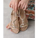 【25年春夏新作】フラワーモチーフ ビジュー リゾートサンダル | DEMETER | 詳細画像49 