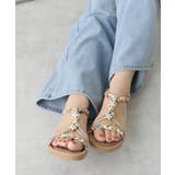 【25年春夏新作】フラワーモチーフ ビジュー リゾートサンダル | DEMETER | 詳細画像63 