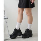 【25年春夏新作】軽量 厚底ソール レースアップ スニーカー | DEMETER | 詳細画像47 