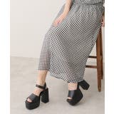 【26年春夏新色追加】厚底 太ヒール アンクルストラップサンダル | DEMETER | 詳細画像51