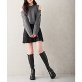 【25年秋冬新作】厚底 トリプルソール ストレッチ ロングブーツ | DEMETER | 詳細画像11 