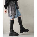 【25年秋冬新作】厚底 トリプルソール ストレッチ ロングブーツ | DEMETER | 詳細画像15 