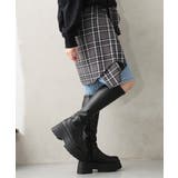 【25年秋冬新作】厚底 トリプルソール ストレッチ ロングブーツ | DEMETER | 詳細画像16 