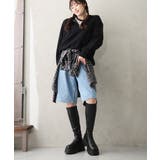 【25年秋冬新作】厚底 トリプルソール ストレッチ ロングブーツ | DEMETER | 詳細画像18 