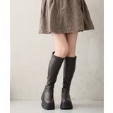 【25年秋冬新作】厚底 トリプルソール ストレッチ ロングブーツ | DEMETER | 詳細画像29 